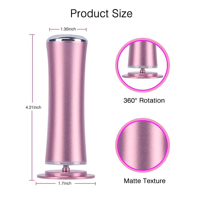 Electric Foot File Callus Remover Pedicure Machine with 60 Replacement Sandpaper Disks Adjustable Speed Aluminum Foot Care Tool