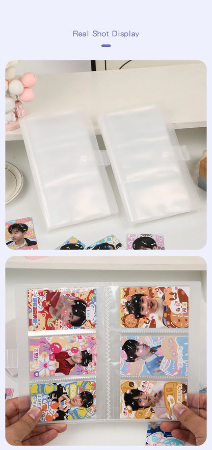 84/120/240 Slot Card Holder Photo Album Business Card Book Star Chasing Business Three Inch Transparent Card Bag