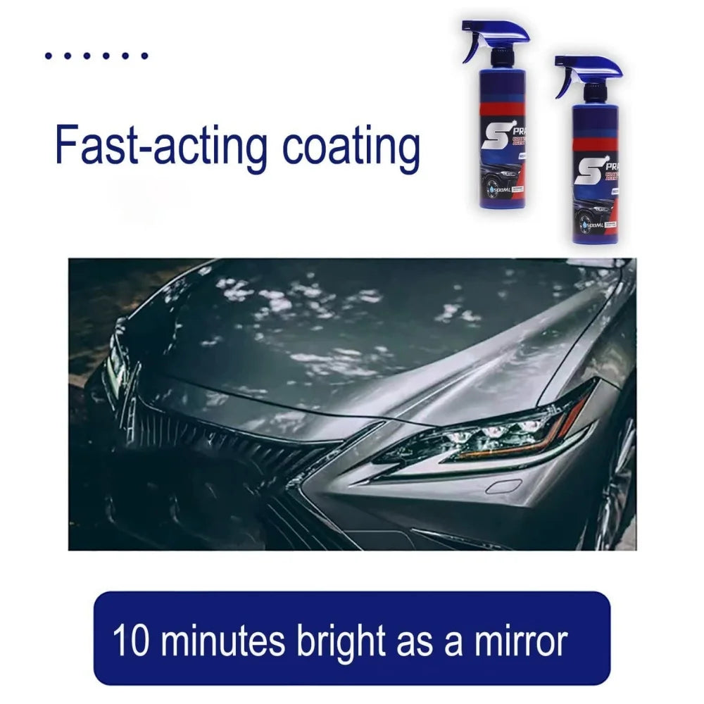 500ml Car Ceramic Coating Spray 3 In1 Car Paint Repair Shield Coating Car Paint Scratch Repair Remover Auto Polishing Spraying