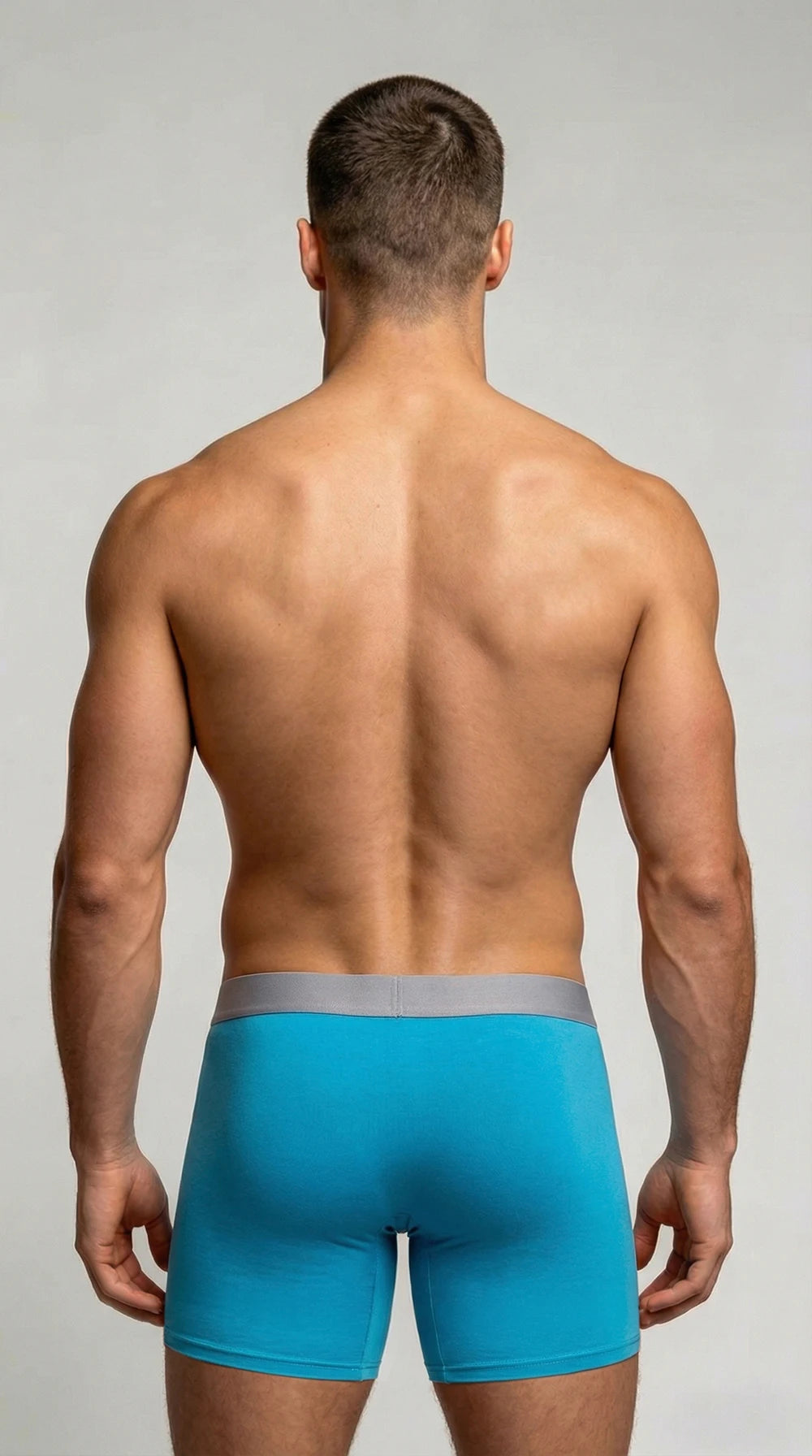 Large bag flat corner pants, long men's underwear sports shorts