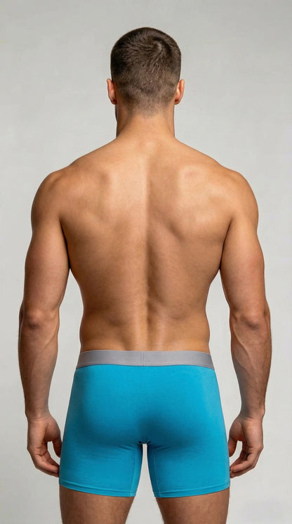 Large bag flat corner pants, long men's underwear sports shorts