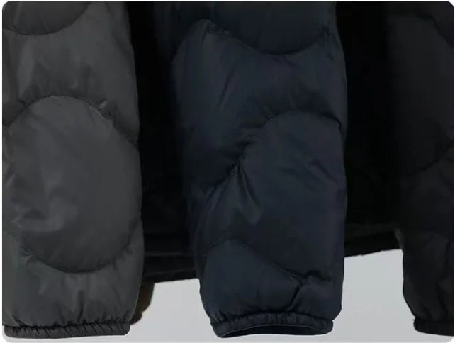 2025 Autumn and Winter Men's New Round Neck/v Collar Down Liner Jacket All-match Fashion Warm Men's Down Jacket Long Sleeve Coat