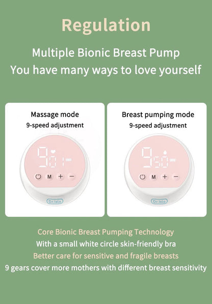 MAMIJOY Portable Electric Breast Pump USB Chargable Silent Portable Milk Extractor Automatic Milker Comfort Breastfeeding