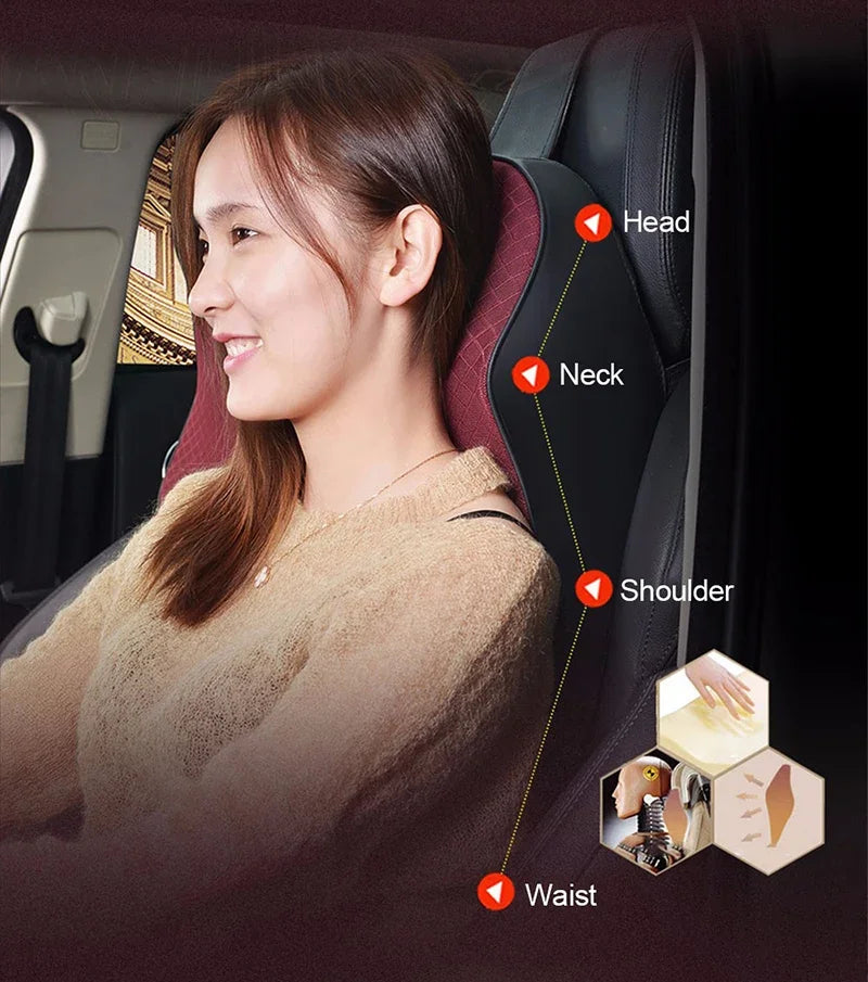 Car Neck Pillow Adjustable Head Restraint 3D Memory Foam Auto Headrest Travel Pillow Neck Support Holder Seat Covers Car Styling