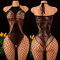 Adult Crotchless Lingerie Women Erotic Crossover Breastless Underwear Set  Sexy Bodystocking BDSM Fishnet Bondage Set GamesToy