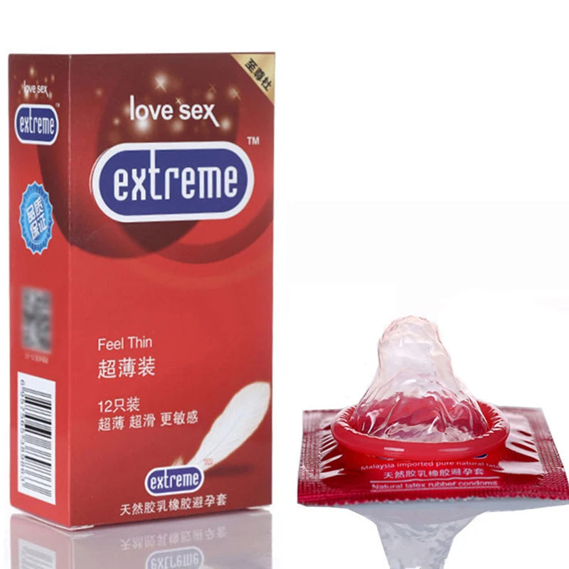 12PCS Men's Condoms Sex Toys lubricante Penis Sleeve Sex Products Vaginal Stimulation Ultra Thin Spike Condoms Adult Supplies