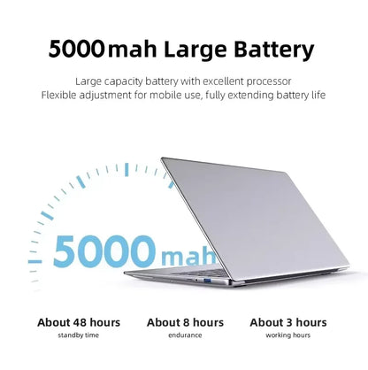 2026 Portable Windows 11 Pro Laptops Intel Core I7 8650U 16GB RAM 1TB SSD Office Gamer Study Notebook Computer PC