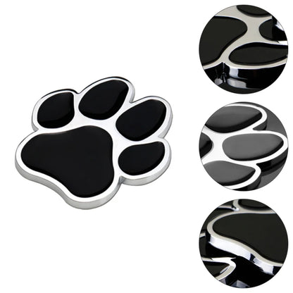 Car Stickers Footprint Metal Dog Paw Truck Decals for Zinc Alloy Auto Decoration