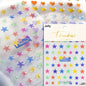 1PC 5D Korean Bronzing Nail Stickers Japanese Gold Silver Star Moon Luxury DIY Nail Art Decoration Decals Manicure Accessories