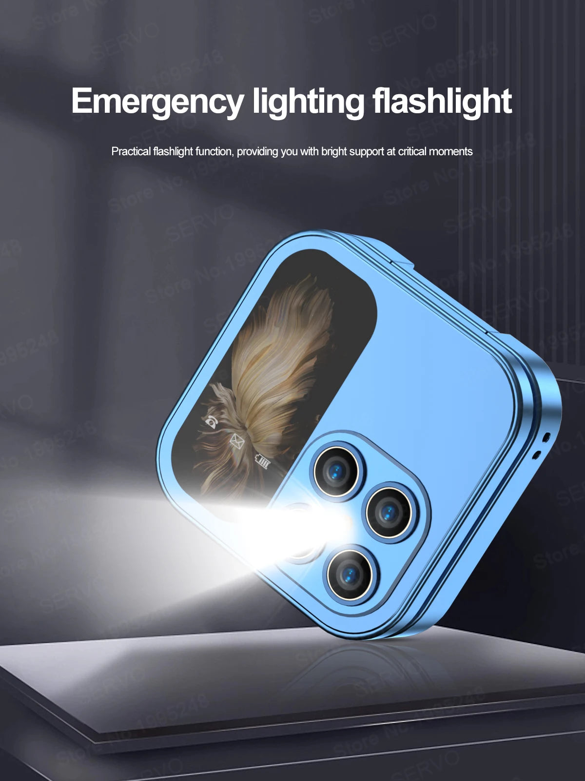 SERVO i17 Mini Dual SIM Card Fold Mobile Phone 2G Network Video Player Flashlight FM Radio Magic Voice Small Box Flip Cellphones