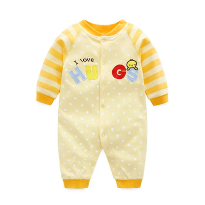Spring Autumn Newborn Baby Boy Rompers Cotton Girls Clothes 0 to 12 Months Comfortable Babies Jumpsuits Clothing Onesies