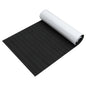 Uxcell 1200X300X6mm EVA Faux Teak Decking Sheet Carpet Non-Slip Self-Adhesive  for Boat Yacht Marine Deck Pad RV Car Flooring