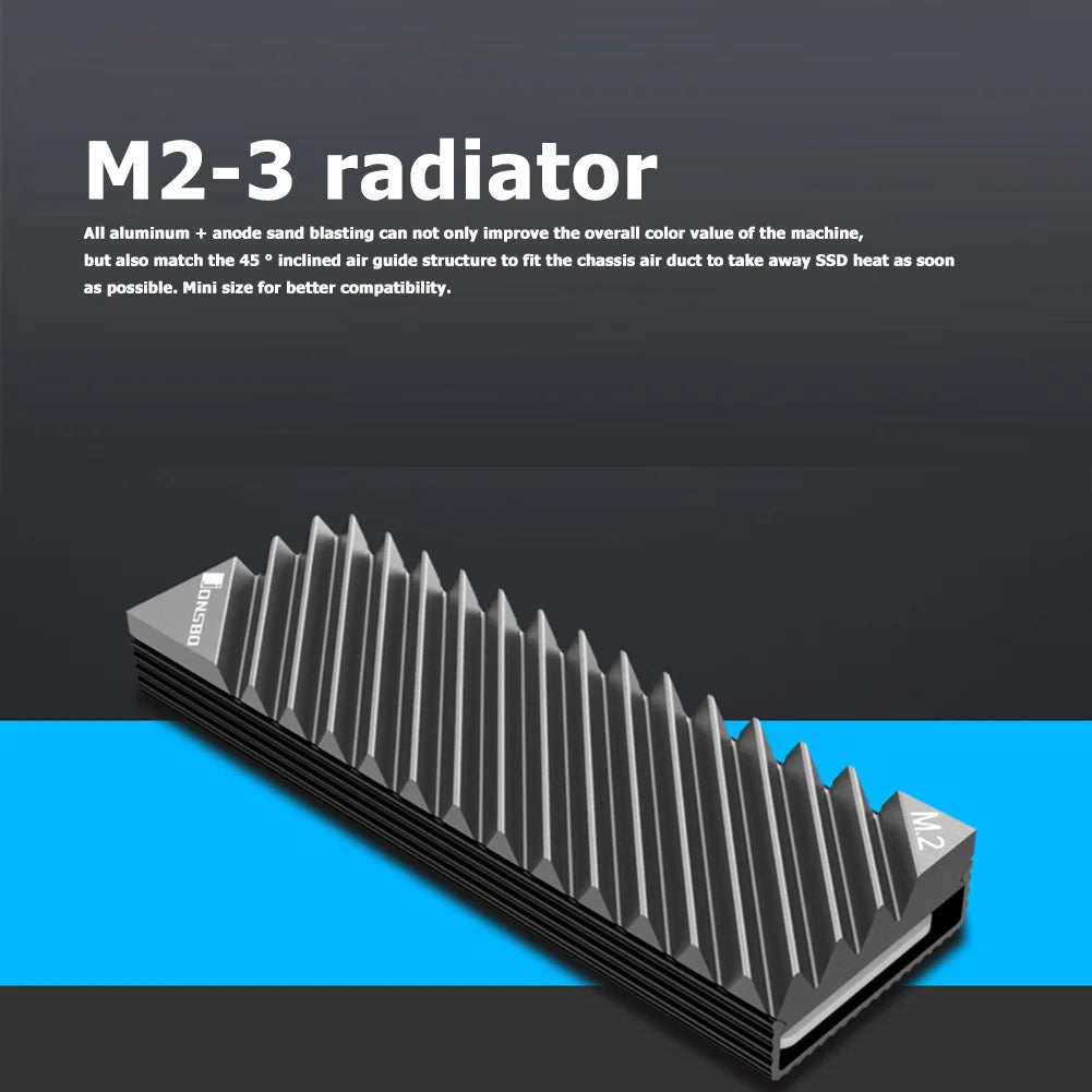 SSD M2 radiator NVMe heatsink 2280 SSD Hard Disk Aluminum Heat Sink Cooler Cooling Pads Thermal Cooling Pad for Desktop PC