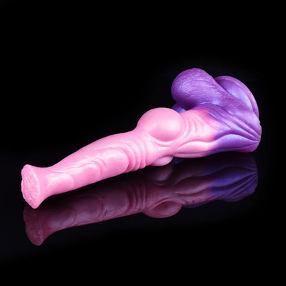 FAAK Silicone Long Penis Fantasy Knot Horse Dildo With Sucker Sex Toys For Women Anal Plug Female Masturbator Adult Games