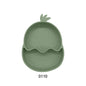 Baby Silicone Suction Cup Bowl Cute Bear Design Macaron Color 100% Food Grade Silicone BPA Free Double plate design for meals