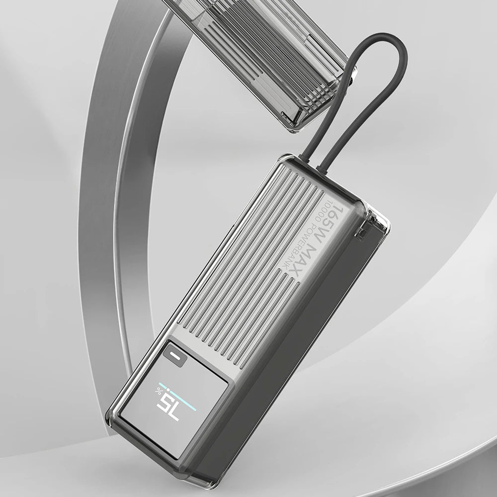 Sikai TPU case for Xiaomi 165W Power Bank 10000mAh PB1165MI with Built in USB C Cable Portable Charger Travel Storage Case