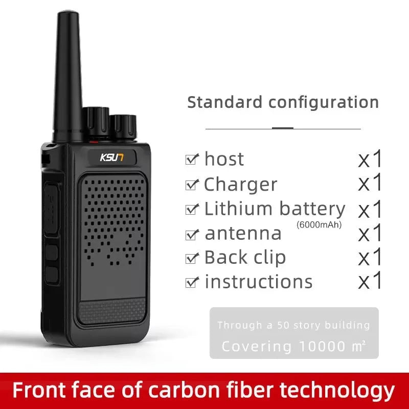 Mini Portable Walkie Talkie 2pcs UHF Radio Wireless Intercom VOX Function PMR446 Walkie Talkie Two Way Radio Station KSUN X26
