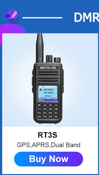 Ailunce HD1 DMR Walkies Talkies Long Range Walkie Talkies Portable Radio FM Communication Emergency Radio Ham Radio Station GPS