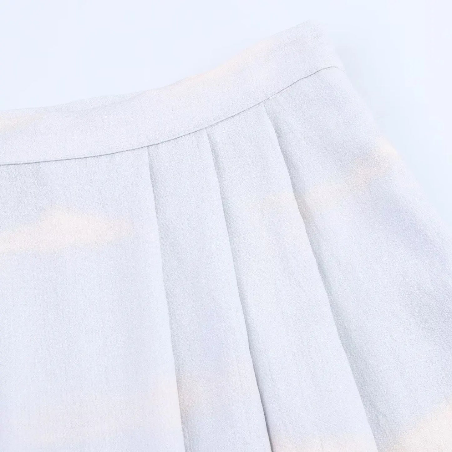 TFAFXY 2025 Summer Printed Pleated Long Skirts For Women Ruffled Elegant Women's Skirts High Waist Casual Loose Midi Skirt