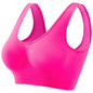 Women's Seamless Push-Up Bra Sports Bralette Non-wire Crop Top Solid Sexy Lingerie No-Pads Breathable Plus Size Tank Bra S-5XL