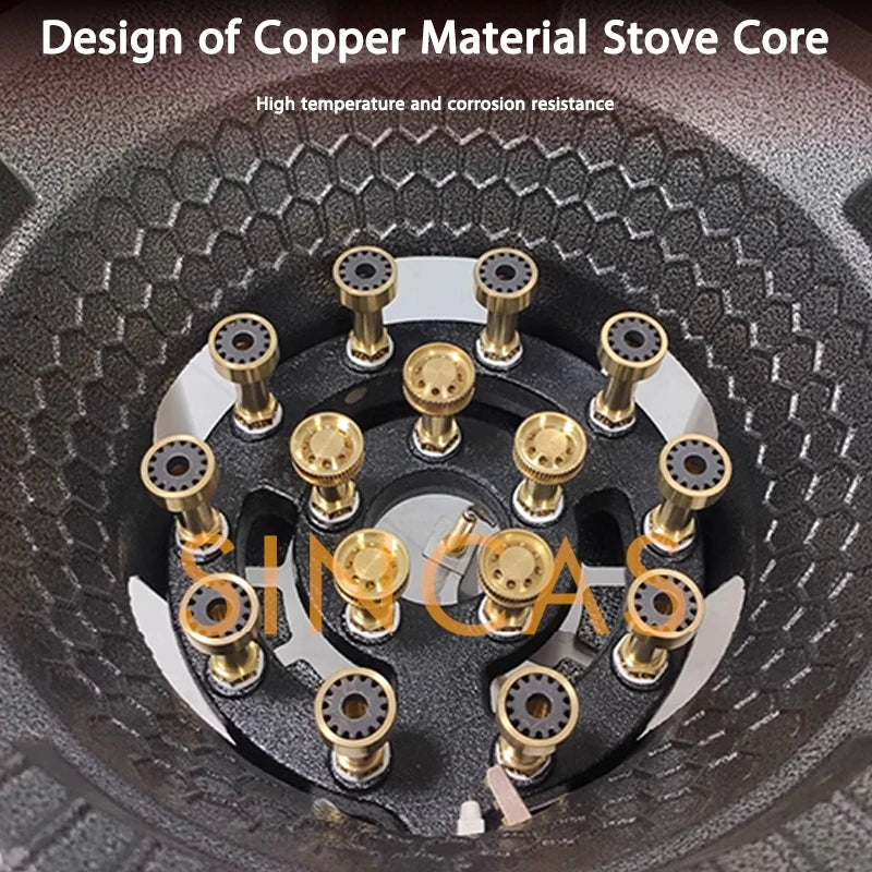 Fierce Fire Stove Commercial Liquefied Gas Stove,Single-Burner Energy-Saving Stir-Fry Stove Restaurant With Flameout Protection