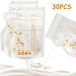 30/60 Pack 250ml BPA Free Milk Storage Bags Safe Breast Milk and Baby Food Freezer Bags for Easy Feeding