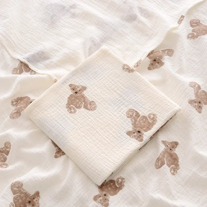 Newborn Baby Cotton Blanket Summer Bedding Babies Stuff  Throw Blanket Muslin Squares Receiving Blanket
