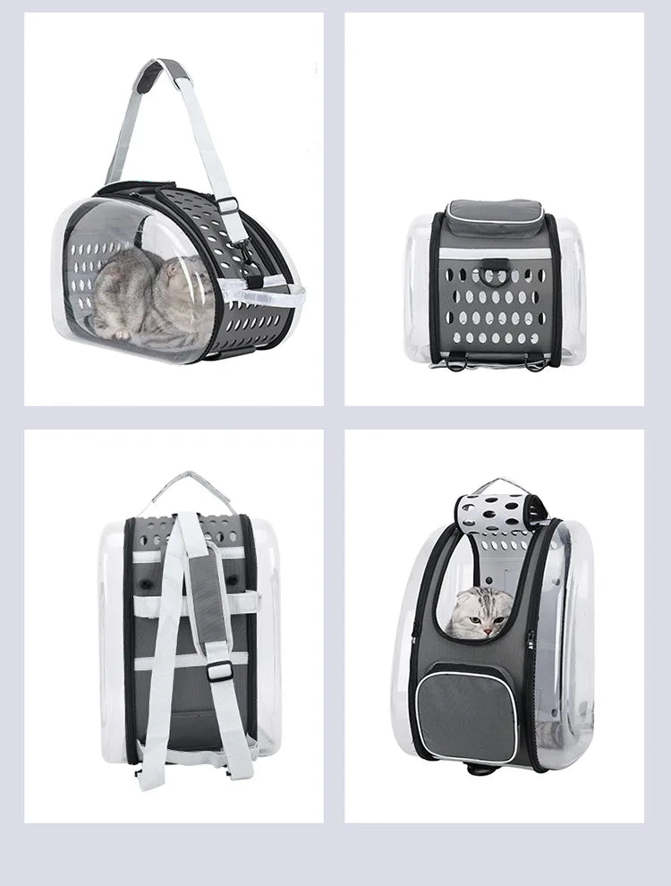 2026 New Pet Stroller 4-Wheel Foldable Jogger for Small Medium Dogs Cats, Lightweight Travel Carrier with Detachable Basket