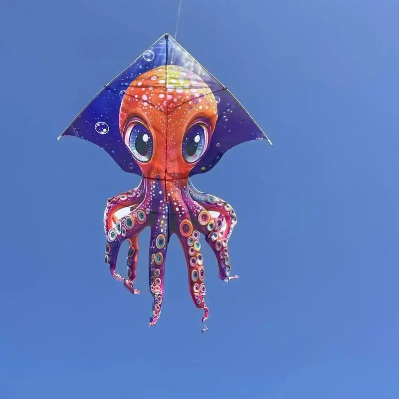 1 Set Colorful Kites Children's Toys Professional Flying Fluorescent Jellyfish Kites For Adults Outdoor Games