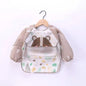 Waterproof Full Sleeve Baby Bibs Children Apron Long Sleeve Feeding Smock Kids Eating Breastplate Infant Scarf Clothing