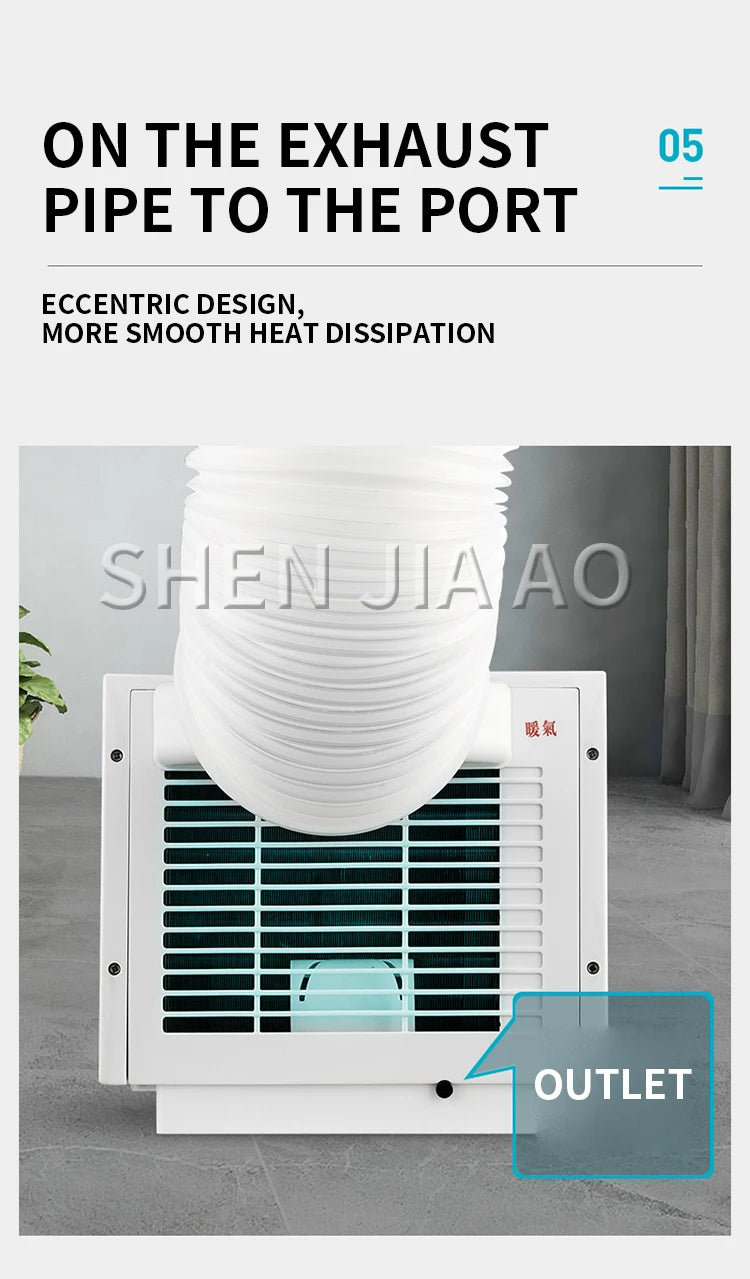 USB Fast Charging Free Installation Remote Control Timing For Home Office HHR-20 Mini Portable Mobile Cooling Air Conditioner