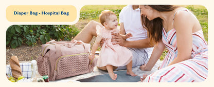 Mommore Diaper Bag Tote, Large Capacity Travel Diaper Bags, Hospital Bag for Labor Delivery, Baby Bag for Labor Delivery