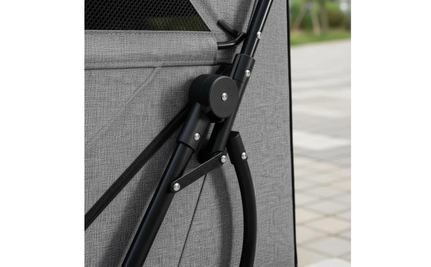 Large Dog Stroller Swivel Wheels Foldable Pet Stroller Pet Travel Enclosed for Other Pets, Outdoor Walking, Transport