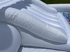 Customization White Bounce House with Blower 10x13.7x7.2ft Kids Bouncy Castle For Birthdays Party/ Gift