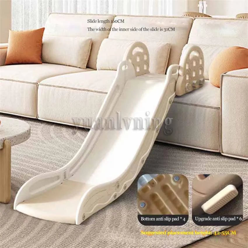 Foldable Kids Slide Adjustable Climbing Slide for Bed Sofa Stair Kids Toddler Slide Climber Toy Playground Playset Indoor