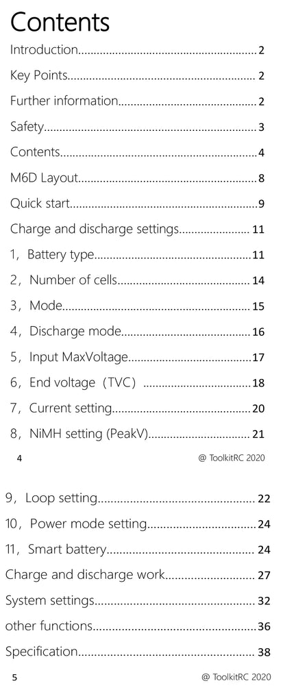 ToolkitRC M6D V3 Charger Black DC 500W Intelligent Dual Channel 1S 2S 3S 4S 5S 6S Toy Model Car Lithium Battery Fast Charging