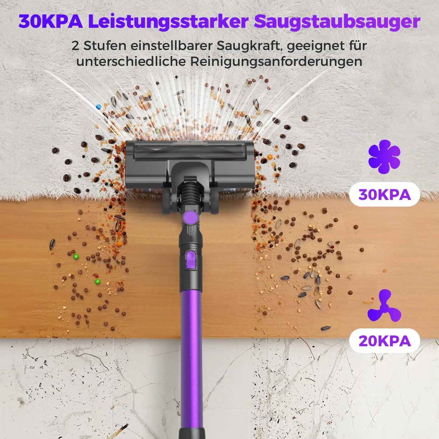 400W 4 in 1 Handheld Vacuum Cleaner Built-in 2500mAh Battery 20-30Kpa Strong Suction Wireless Portable Vacuum Blower Inflator Pump for Car Home Cleaning