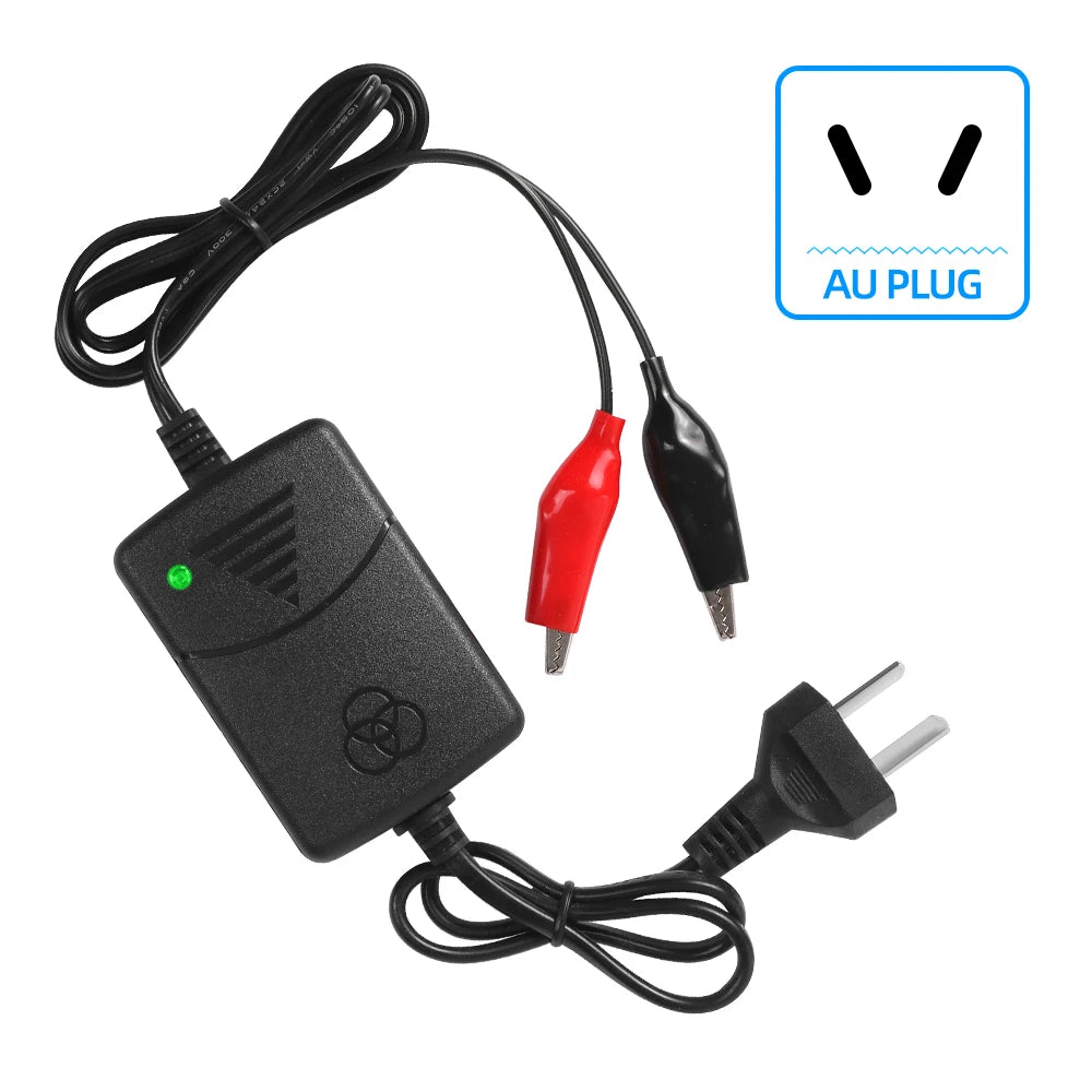 12V 1300Ma Universal Smart Battery Charger Rechargeable for Sealed Lead Acidc Per Car Truck Motorcycle Rechargeable EU US Plug