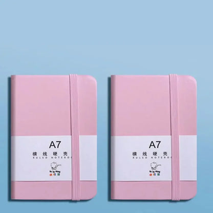 96Page/This pink colorA6 A7Portable Notebook，Simple Mini Notebook Office Memo，Student Office Diary Planner Pocket Notebook