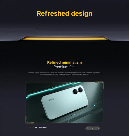 Global Version POCO X8 Pro Smartphone 5G 6.59' 120Hz 100W HyperCharge 6500mAh 50MP Main Camera IP68 20MP Front Camera