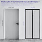 Magnetic Screen Door Hands Free Mesh Partition Heavy Duty Curtain Keeps Bugs Out Frame Hook & Loop Pet and Kid Friendly