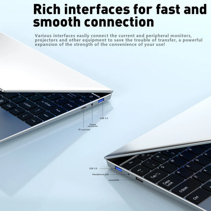LENO Ultra Slim 14.1" Laptop  Intel Core i7 8650U 32GB 2TB Windows 11 Pro Gaming Computer PC Gamer office Notebook 1920*1080 HD