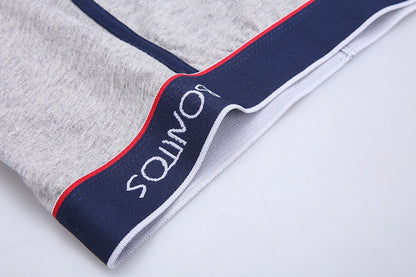 4pcs Cotton Boxer Shorts Soft Men's Panties BONITOS Letter Waistband Men Underpants Boxer Briefs Sexy Underwear for Man Boxers