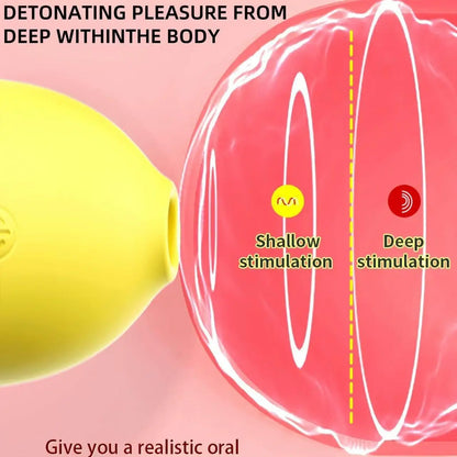 Lemon Vacuum Sucking Clitoral Stimulator with 10 Strong Sucking Modes Adult Sex Toys Vibrators Female Oral Nipple Clit Vibrating