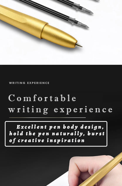 New Creative Aluminum Alloy Magnetic Levitation Self Supporting Signature Pen Business Office Swing Freely Not Fall Pen Gift Box