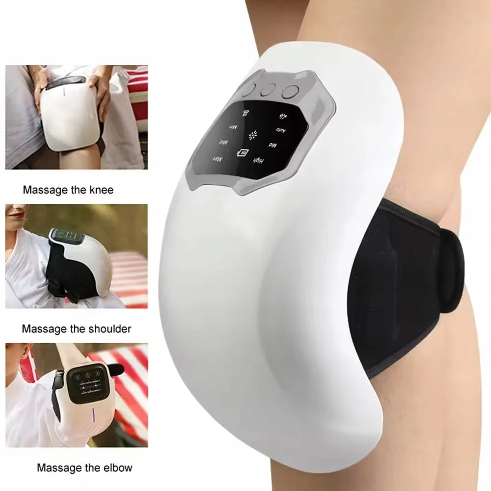 Wireless Smart Knee Massager 3-in-1 Hot Compress Knee Massager Infrared Heat and Knee Pain Relief Elbow Shoulder Massagers
