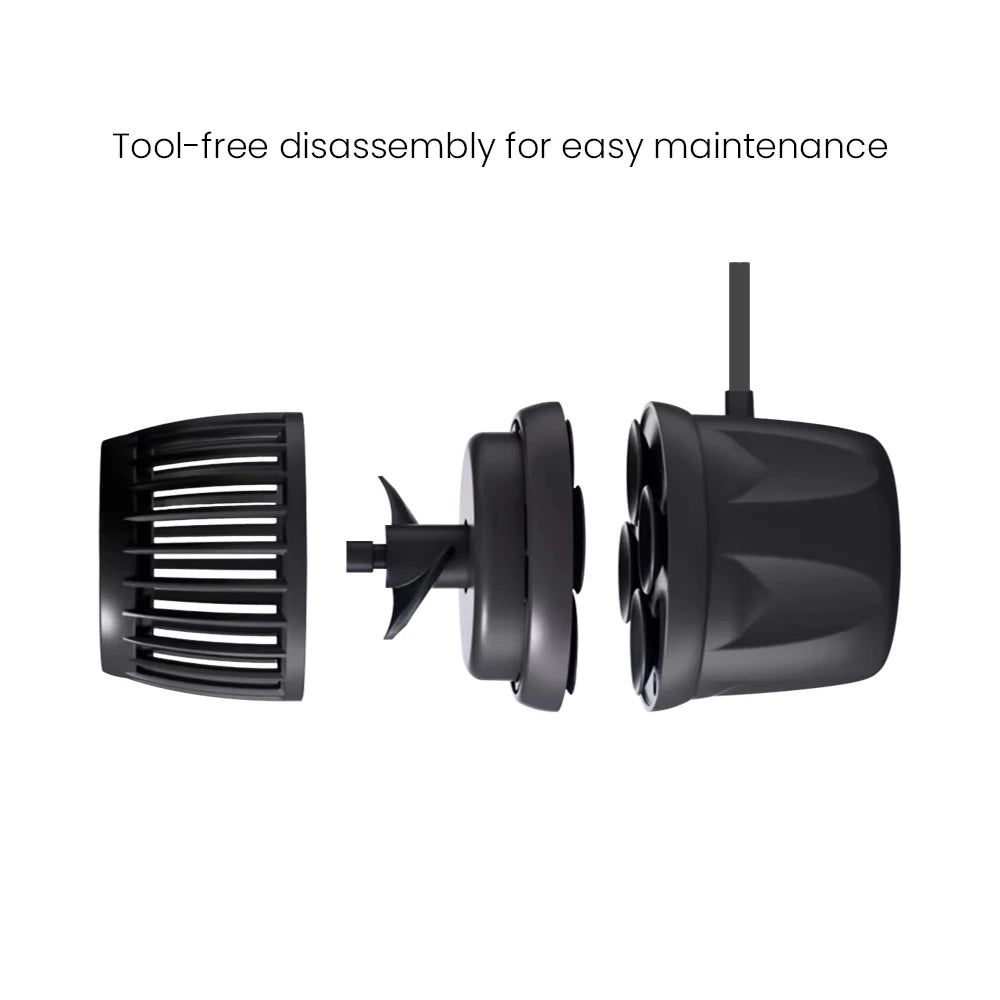 Jecod Jebao Dmp-5/15/25/35/45 New Smart Bluetooth App Control Cordless Aquarium Wavemaker Pump Freshwater Saltwater Fish Tank