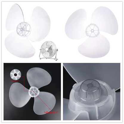 Big Wind 11/12/16inch Plastic Fan Blade 3 Leaves Stand/Table Fanner Accessories