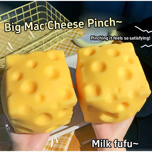 5CM Cheese Squeeze Toy Extra Large Size Cheese Squishy Fidget Toys Slow Rebound Shapeable Venting Ball for Adults Gifts 2026 New