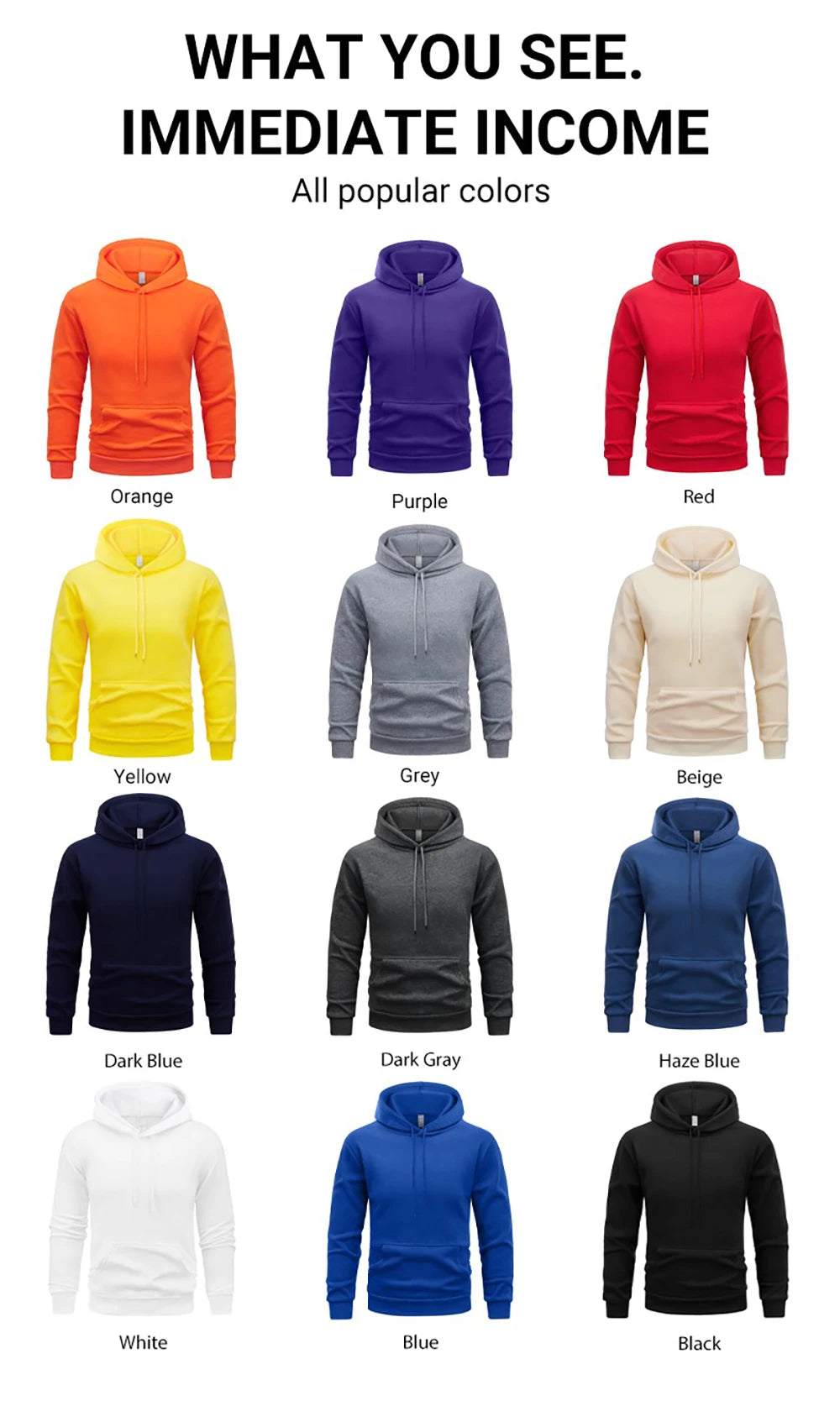 Customized DIY Print Men Woman Autumn Winter Hoodies Casual Classic Pullovers Simple Comfy Streetwear Soft Warm Sports Clothing
